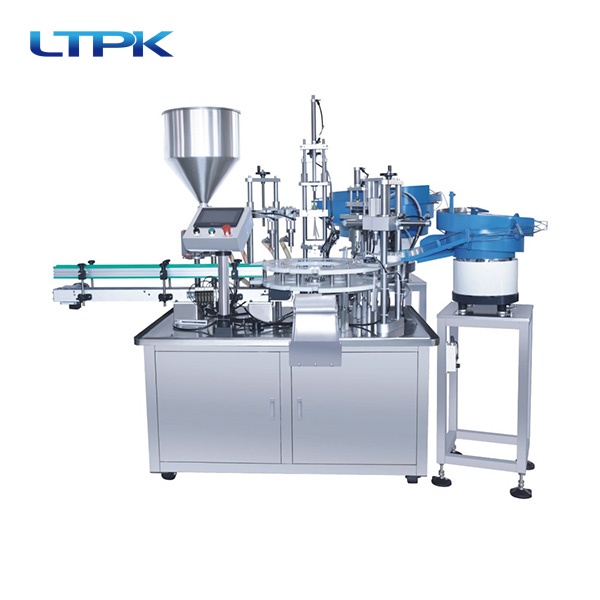 Automatic carousel filling capping machine
