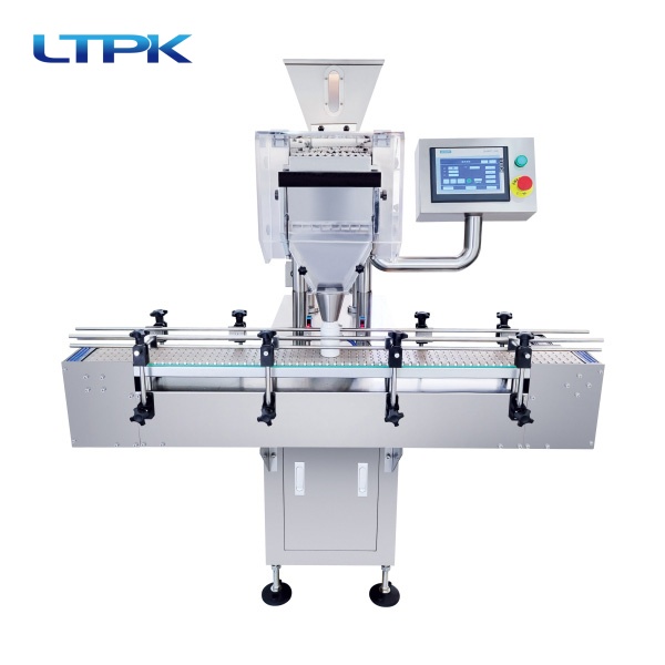 Fully automatic tablet capsule electronic counting machine with 8 channels
